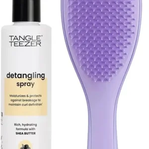 Curly Bundle Detangling Cream Spray 150 ml & Naturally Curly Detangler Purple Populär