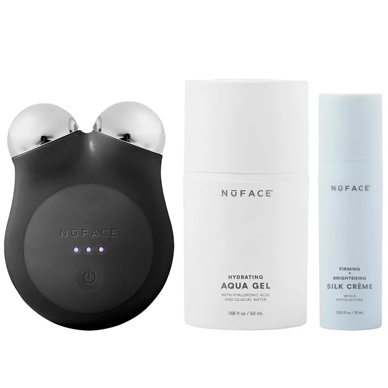 NuFACE® MINI+ Starter Kit Midnight Black Snabb leverans