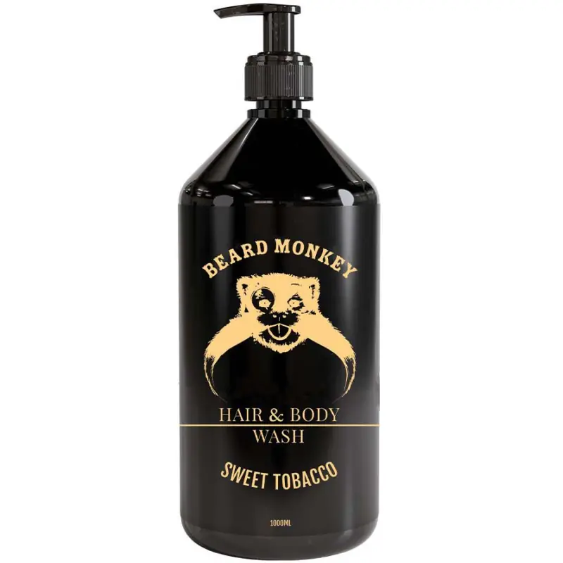 Billigare Beard Monkey Hair & Body Sweet Tobacco 1000 ml