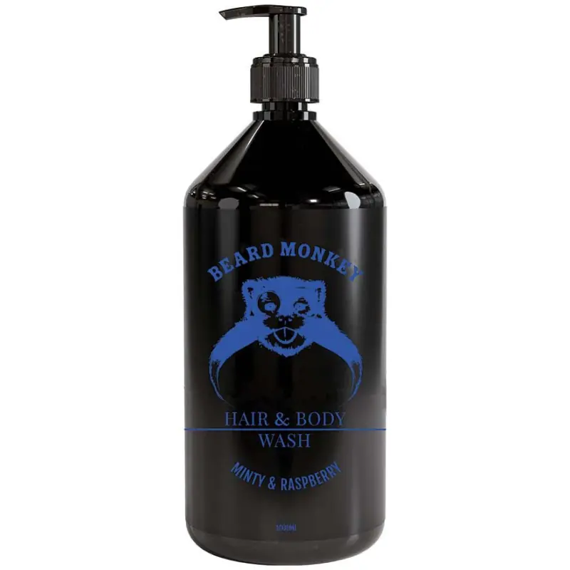 Beard Monkey Hair & Body Minty & Raspberry 1000 ml Beställ nu