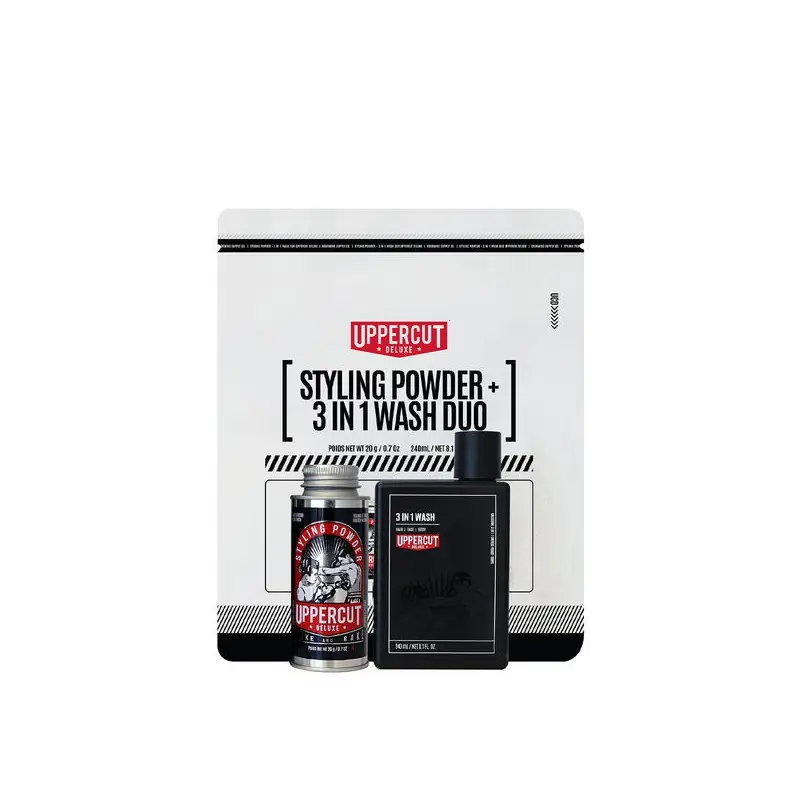 Uppercut Deluxe Styling Powder + 3 In 1 Wash DuoStyling Powder Duo Rea