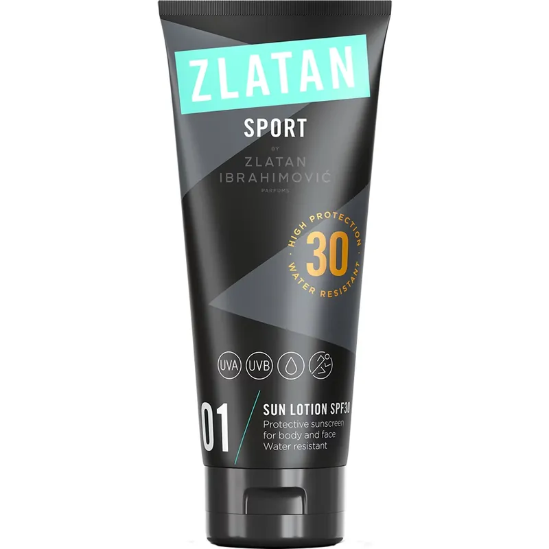 Zlatan Sport Sun Lotion Face & Body SPF30, 100ml Premium