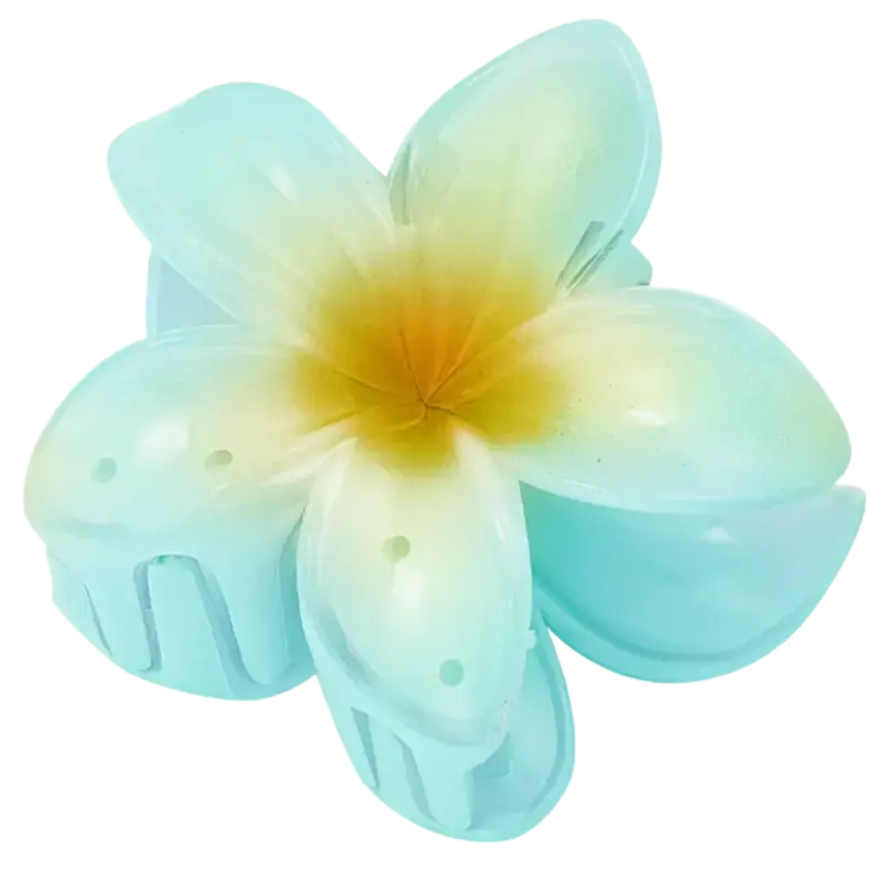 Fri frakt Hairclip Flower Hawaii Blue